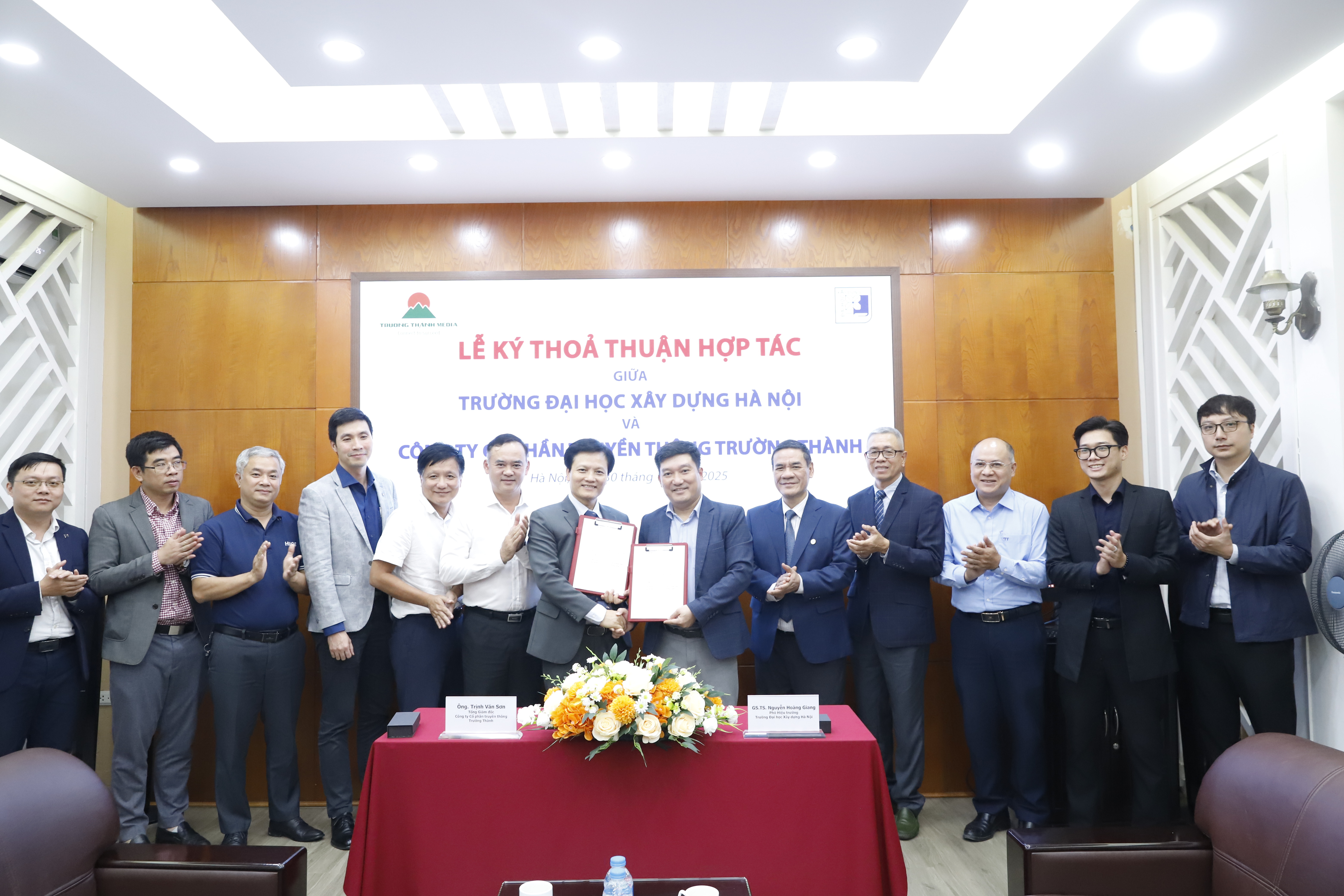 Trường Thành Media ký kết Thỏa thuận hợp tác đồng hành với trường Đại học Xây dựng Hà Nội trong phát triển lĩnh vực Sở hữu trí tuệ