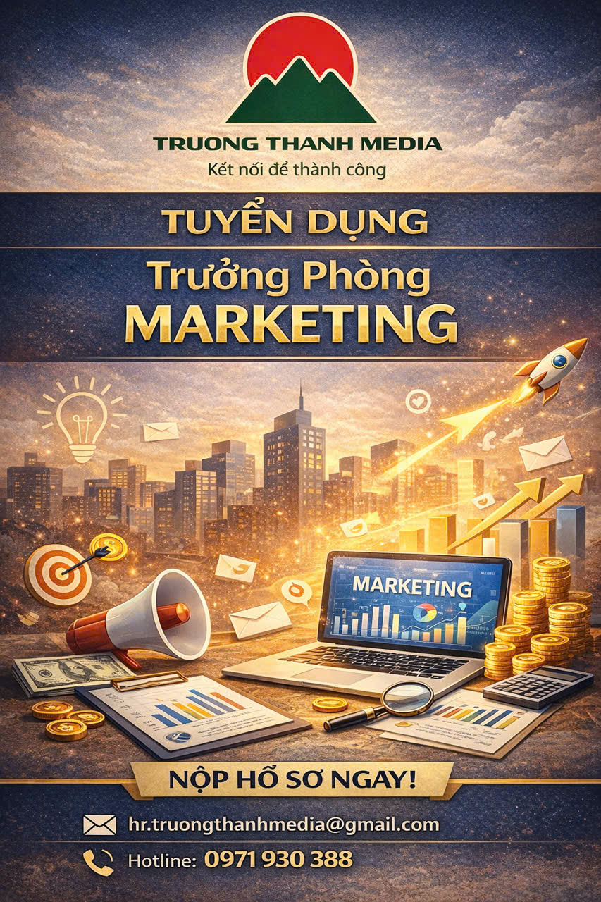 TUYỂN DỤNG TRƯỞNG PHÒNG MARKETING